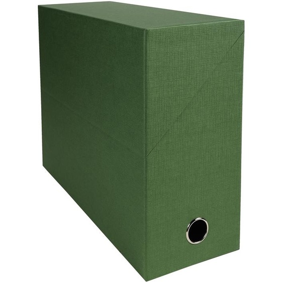 Exacompta Boîte de classement en toile cartonnée - Dos 12 cm - Vert - Lot de 5