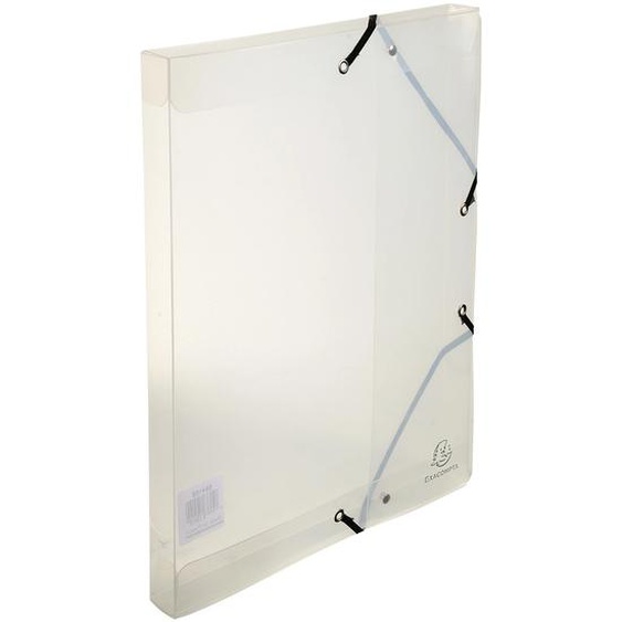 EXACOMPTA Boite de classement Exabox Dos 25mm Polypropylène Crystal - A4 - Cristal