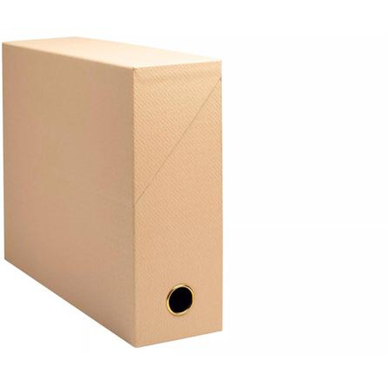 Exacompta Boîte de classement OfficeByMe en carton - Dos  9 cm - Beige