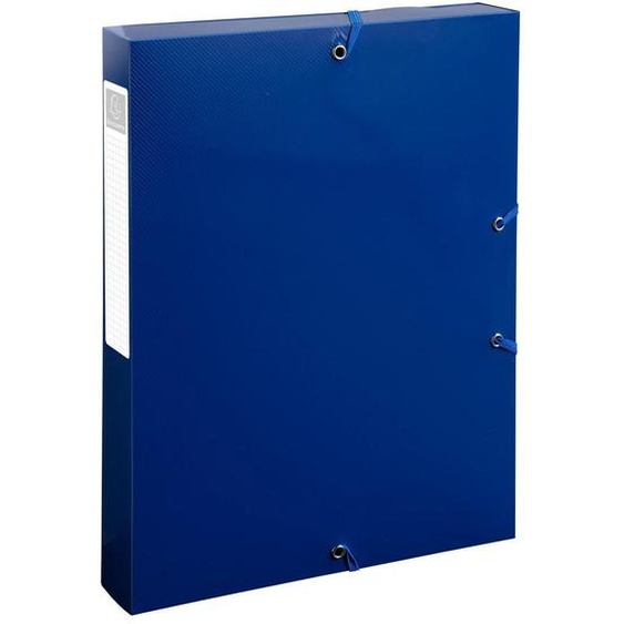 EXACOMPTA Boîte de classement polypropylène recyclé BeeBlue dos 40mm - A4 - Bleu marine
