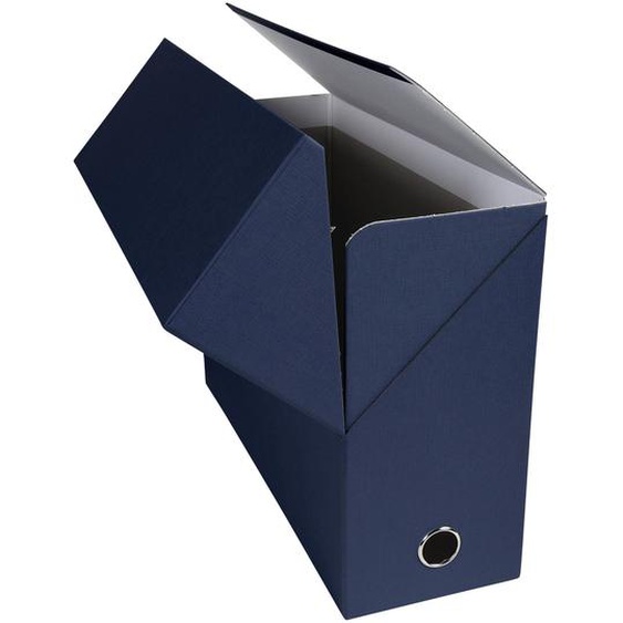 EXACOMPTA Boite transfert dos 120 mm papier toilé - Bleu foncé