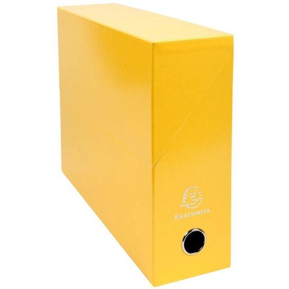 EXACOMPTA Boite transfert dos 90mm Iderama - Jaune