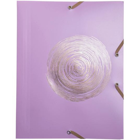 EXACOMPTA Chemise à élastiques 3 rabats polypropylène recyclé Ellipse - A4 - Couleurs assorties