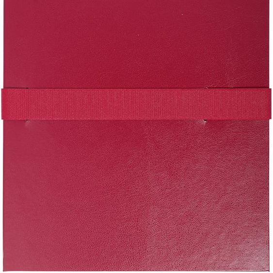 Exacompta Chemise extensible à rabat jusque 13 cm - Fermeture sangle Velcro - Capacité 1000 feuilles A4 - Bordeaux
