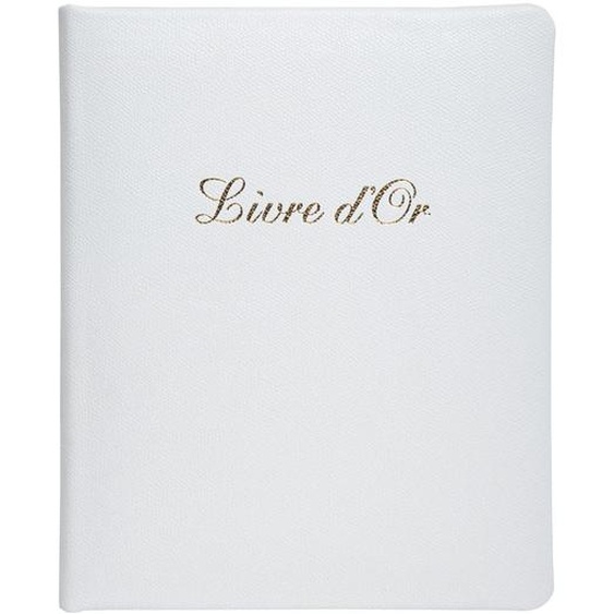 EXACOMPTA Livre dor Cuir Alpille 140 pages ivoire - 26x22cm vertical - Blanc