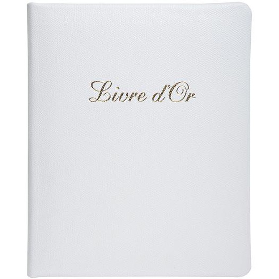 EXACOMPTA Livre dor Cuir Alpille 140 pages ivoire - 26x22cm vertical - Blanc
