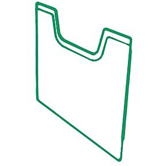 EXACOMPTA Plaque de recouvrement A4 vertical - Vert bouteille