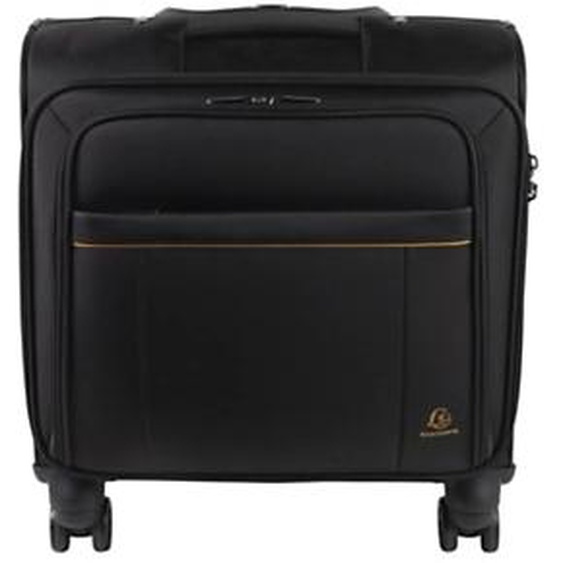 Exacompta Trolley Pilot Case tissu Polyester pour ordinateur portable de 15,6 - Noir