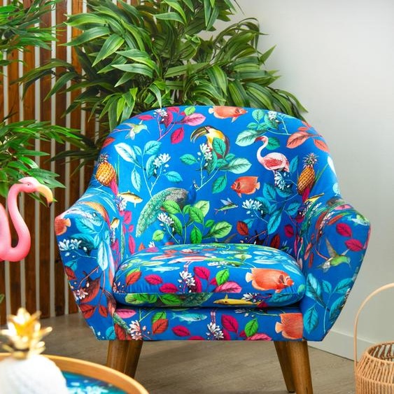 Excelsa Rhapsody fauteuil en polyester et contreplaqué 70.5x65x83 cm multicolore