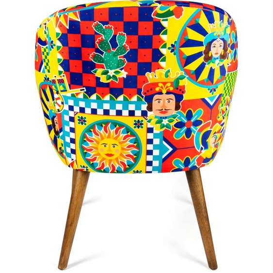 Excelsa Sicilian Rhapsody fauteuil en polyester et contreplaqué 70x65x83 cm multicolore