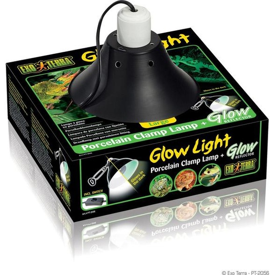 Exo Terra Glow Light Medium 25 cm Lampe à pince et lampe en porcelaine