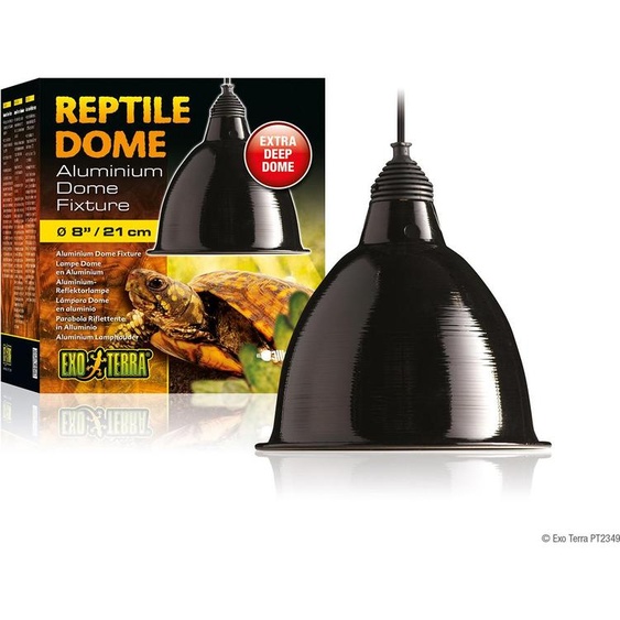 Exo Terra Reptile Dome Dôme en aluminium Transparent 21 cm Transparent 21 cm