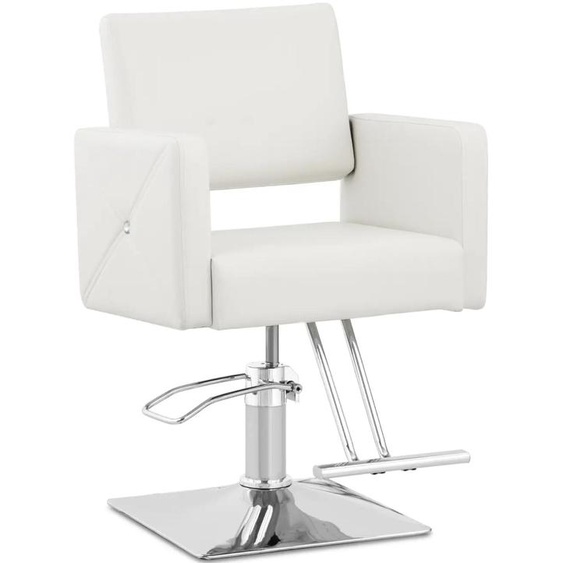 Expondo physa Fauteuil de coiffure Carlisle avec repose-pieds - Hauteur dassise 49 - 63 cm - 150 kg - Blanc
