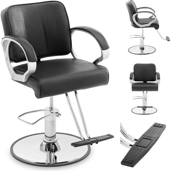 Expondo physa Fauteuil de coiffure - Repose-pieds en T - 50 - 60 cm - 180 kg - noir