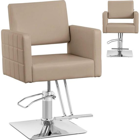 Expondo physa Fauteuil de coiffure Ribbleton avec repose-pieds - Hauteur dassise 49 - 63 cm - 150 kg - beige