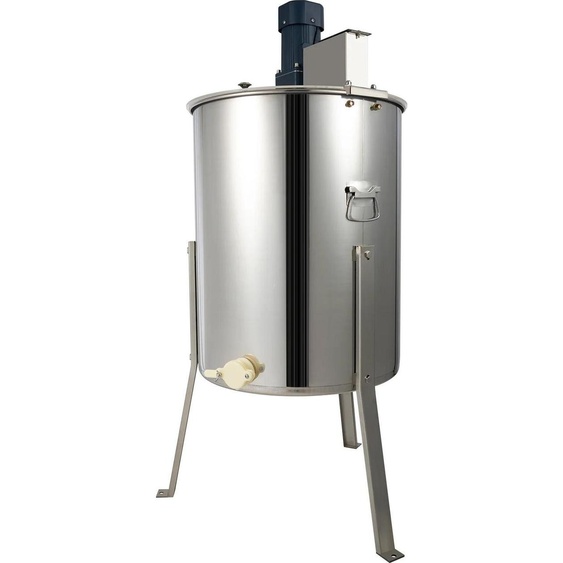 Extracteur de miel - électrique 4 rayons - inox - vitesse 270 tr/min - capacité 10 kg - argenté