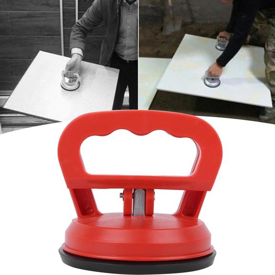 Extracteur de plaques de verre à ventouses à griffe unique Rouge ABsPVC Plastique Carrelage Plastique Feuille Lifter