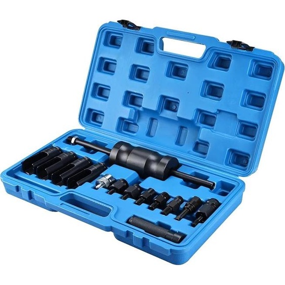 Extracteur dinjecteur diesel, jeu de 14 pièces, 1/2 entraînement carré, Tailles compatibles : 25-30mm, Acier à haute résistance, Pour moteurs diesel à rampe commune