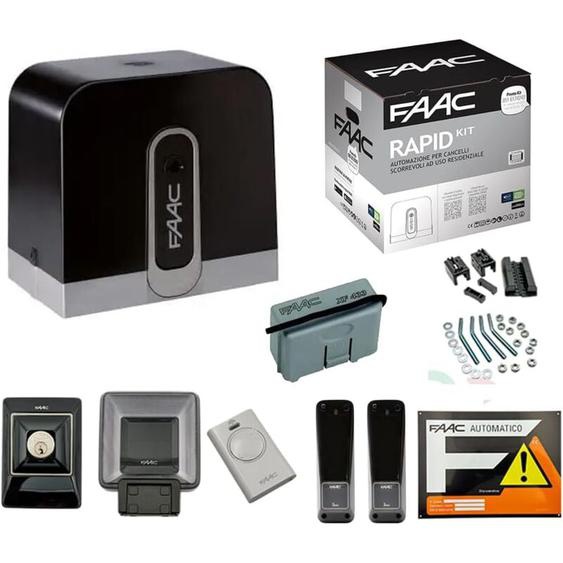 Faac - Kit dautomatisation pour portail coulissant 24V poids maximum 400 Kg 1059995 Rapid