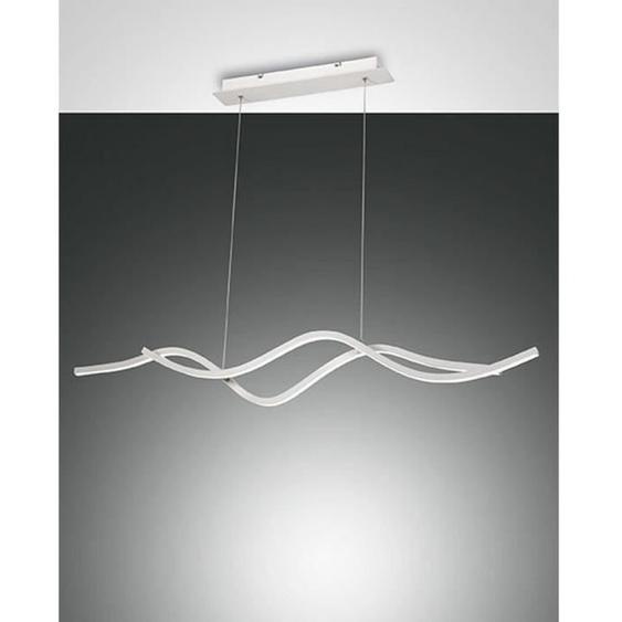 Fabas Luce Sinuo Plafonnier Suspendu LED Intégré Blanc Verre
