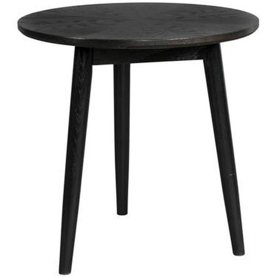 Fabio - Table dappoint ronde en bois ø50cm - Couleur - Noir