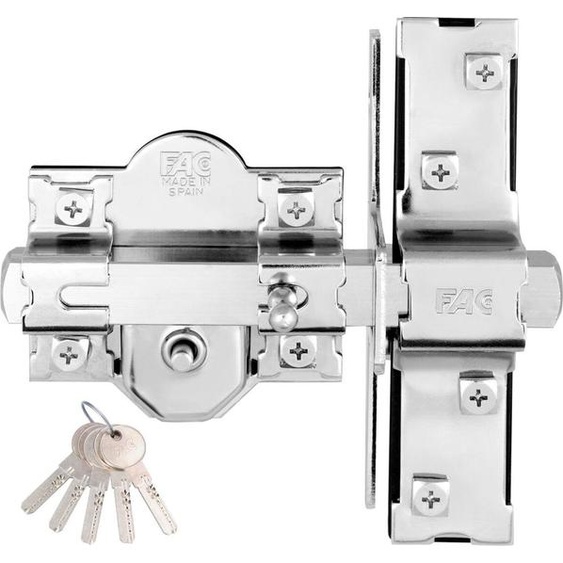 Serrure de sécurité Fac 946-rp/80 UVE anti-bumping nickel acier 50 mm