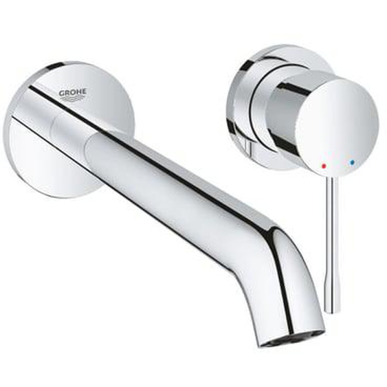 Façade Mitigeur ESSENCE 2 trous lavabo taille L saillie 230 Chromé