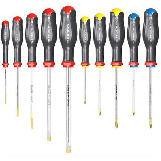 Jeu de 10 tournevis Protwist Facom