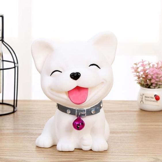 Fadou Tirelire en forme de chien du zodiaque pour enfants, tirelire en caoutchouc, animaux de compagnie migno