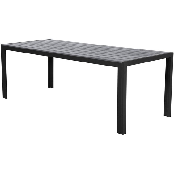 Fall Table de jardin, 205 cm, noir/gris.