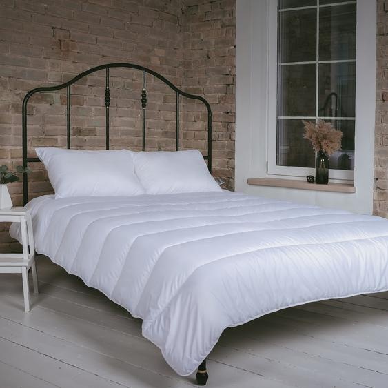 FAM Home Couette 140 x 200 Couette douce en microfibre - Couette antiallergique pour les personnes allergiques