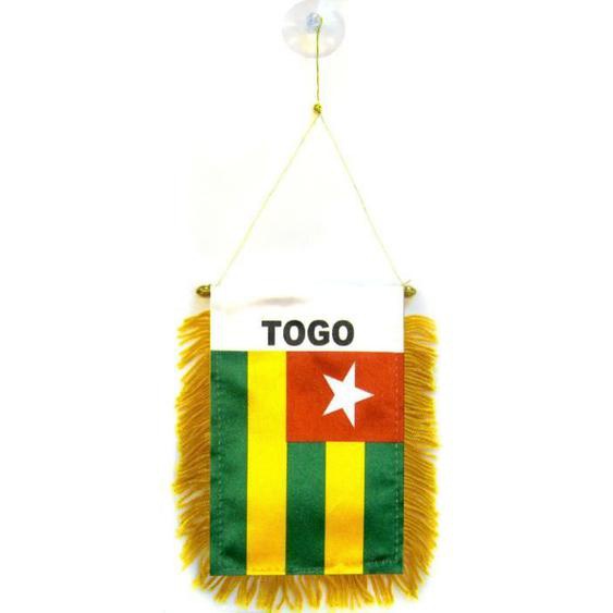 Fanion Togo 15x10cm - togolais Spécial voiture
