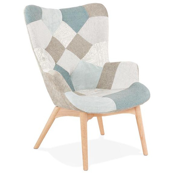 Fauteuil à oreilles lounge DAMIAN style scandinave