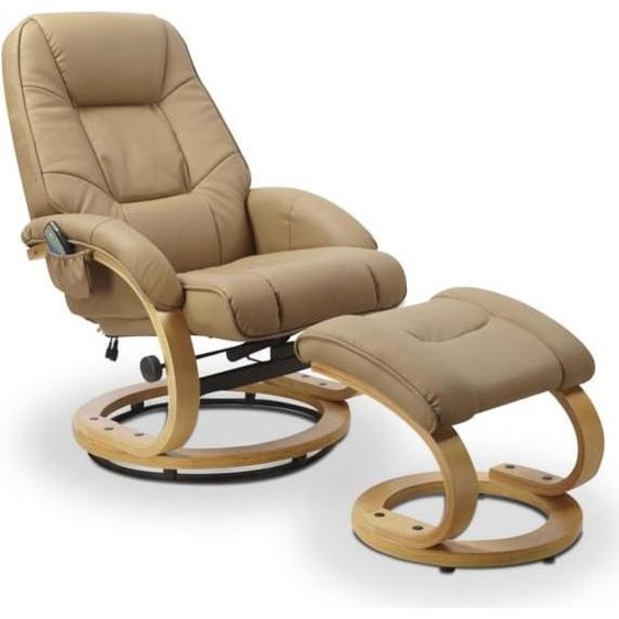 Fauteuil avec fonction de relaxation Matador avec pouf pour le salon