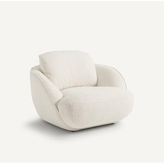 Fauteuil boule tissu bouclette, Alpine