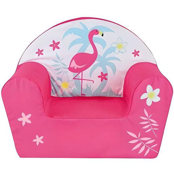 Fauteuil Club Flamant Rose en Mousse pour Enfant