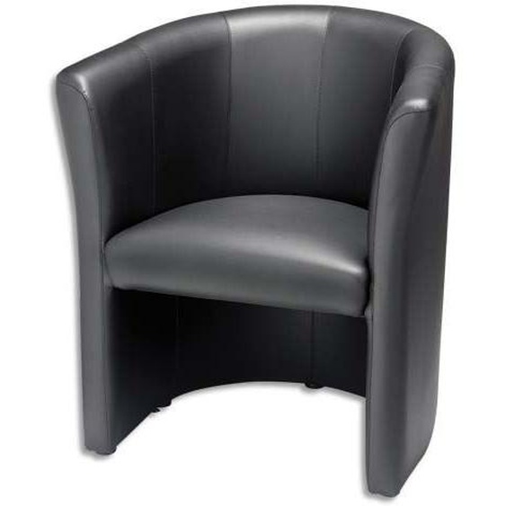 Fauteuil CLUB noire, finition P.U