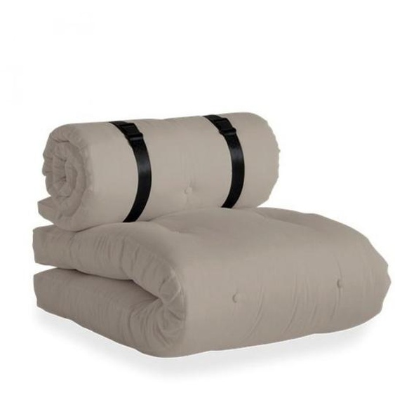 Fauteuil convertible BUCKLE-UP CHAIR OUT couleur beige
