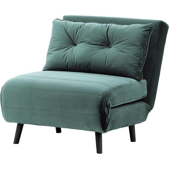 Fauteuil convertible Flic - large de 77 cm-Velluto 12-black