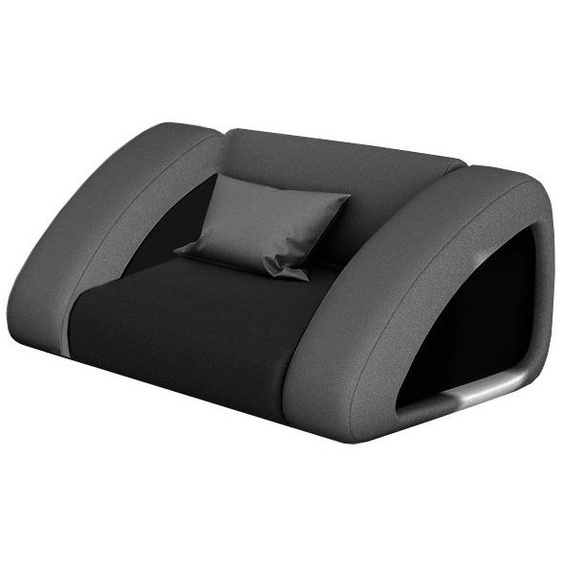 Fauteuil cuir design - Brooks - Assise Noir 902 / Dossier + Côt�
