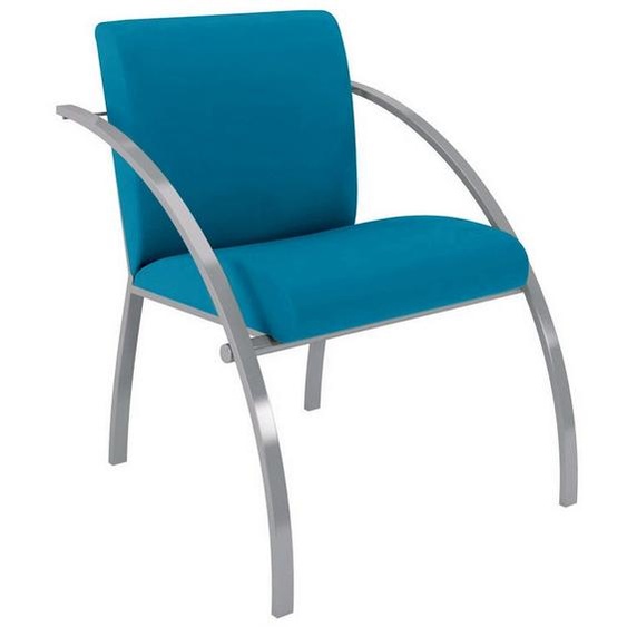 Fauteuil daccueil Eva vinyle non feu M1 - Bleu