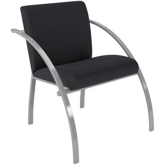 Fauteuil daccueil Eva vinyle non feu M1 - Noir
