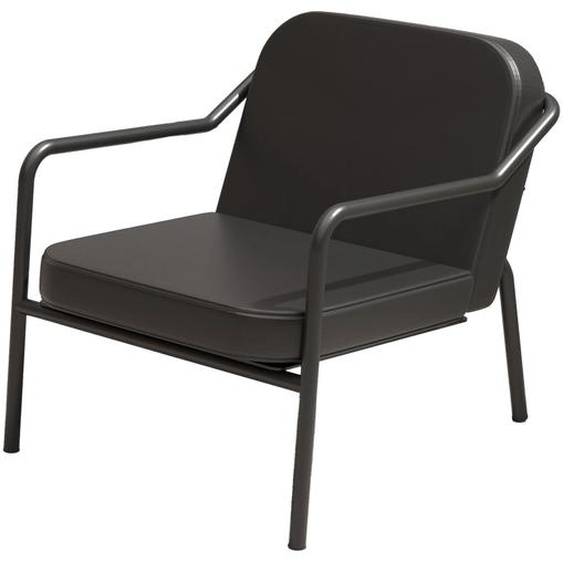Fauteuil daccueil Medso M en simili-cuir Noir - pieds métal Noir
