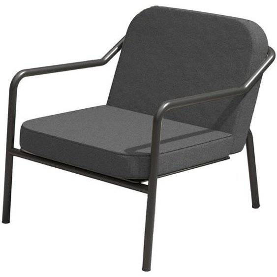Fauteuil daccueil Medso M en tissu Anthracite - pieds métal Noir