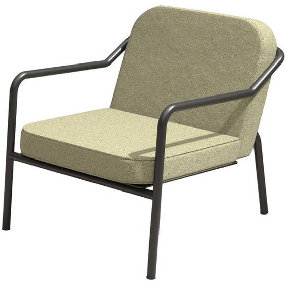 Fauteuil daccueil Medso M en tissu Vert - pieds métal Noir