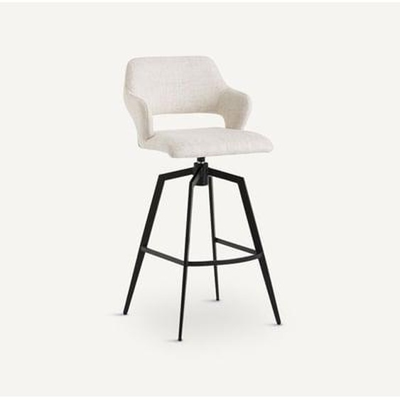 Fauteuil de bar pivotant toile nattée, Asyar