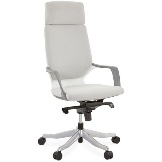 Fauteuil de bureau design BABEL en tissu gris