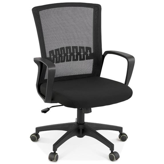 Fauteuil de bureau design VOODOO en tissu noir