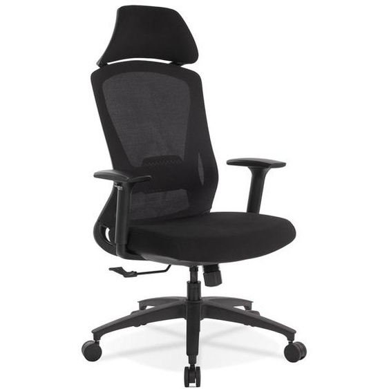 Fauteuil de bureau ergonomique PELIKAN en tissu noir