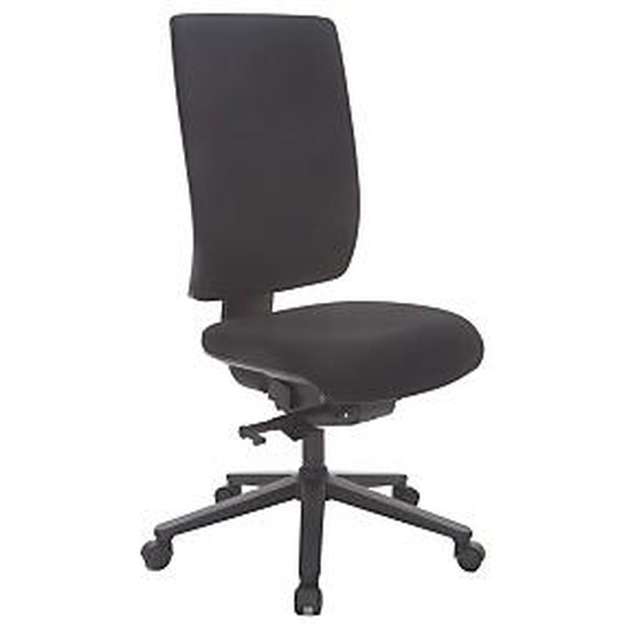 Fauteuil de bureau Infinity 2 en Tissu polyester Noir Hauteur réglable - Dossier Roulette